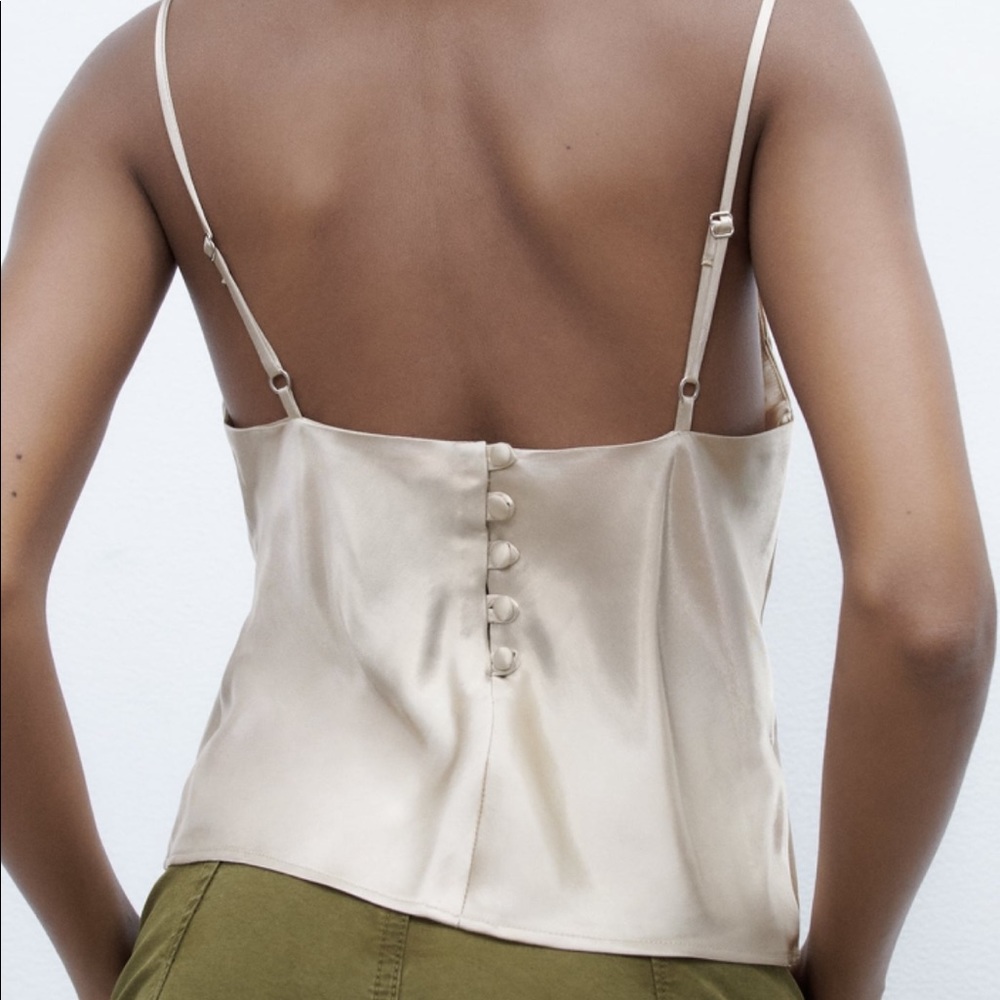 Zara Satin Effect Tank - Picture 2 of 6